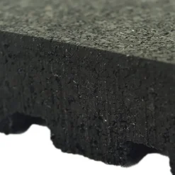 Action Sport Rubber Gym Tile Black 1 Inch x 2x2 Ft.