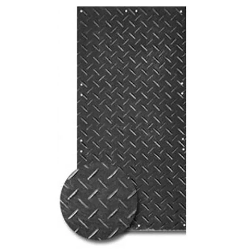 AlturnaMats Ground Protection Mats Black 1/2 Inch x 4x8 Ft. Diamond/Smooth