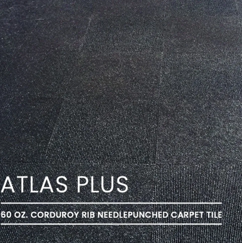Atlas Commercial Carpet Tile 1/2 Inch X 19.69x19.69 Inches 12 per Carton
