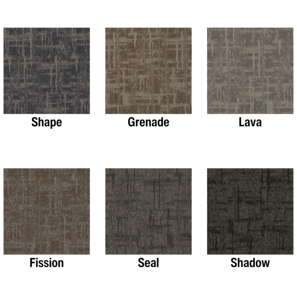 Captured Idea Commercial Carpet Tile 3.5 mm x 24x24 Inches Carton of 24
