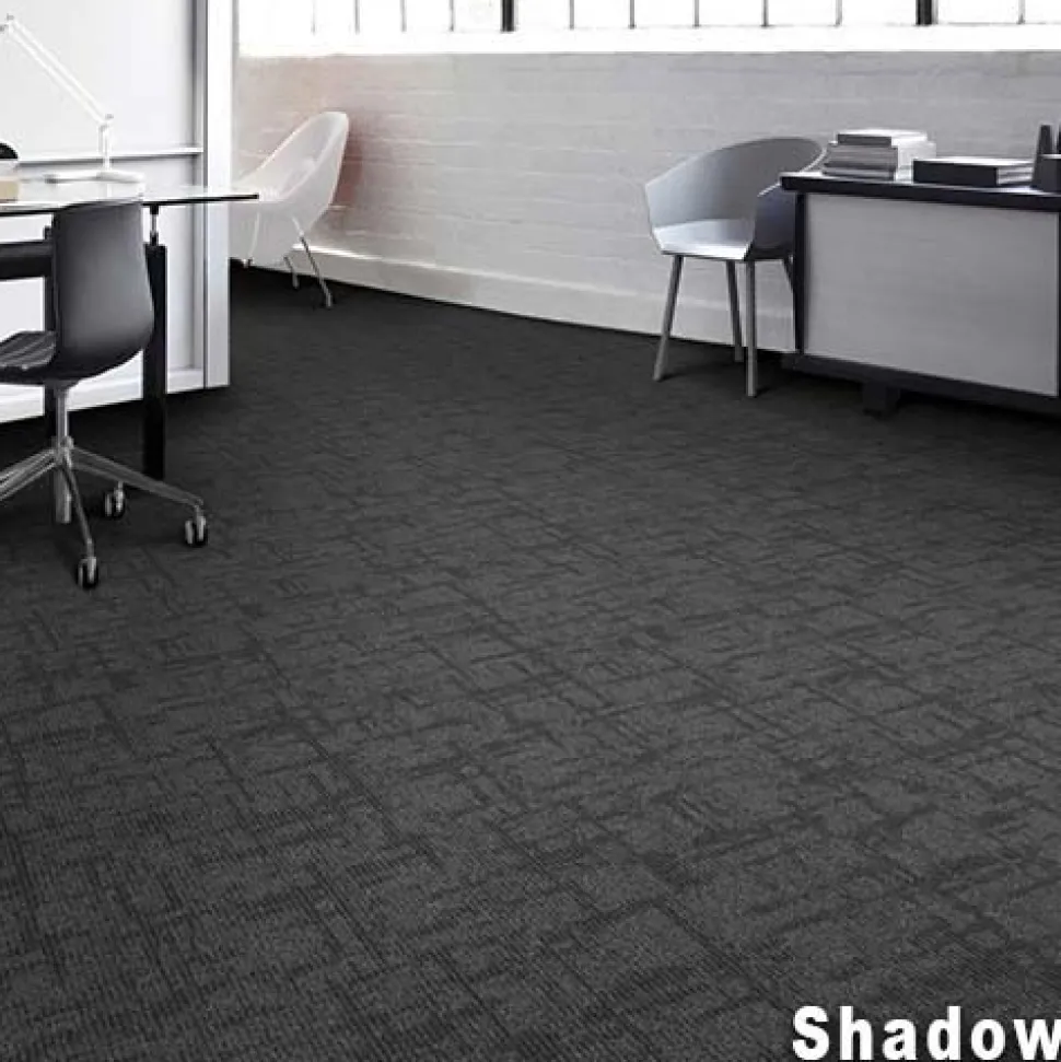 Captured Idea Commercial Carpet Tile 3.5 mm x 24x24 Inches Carton of 24