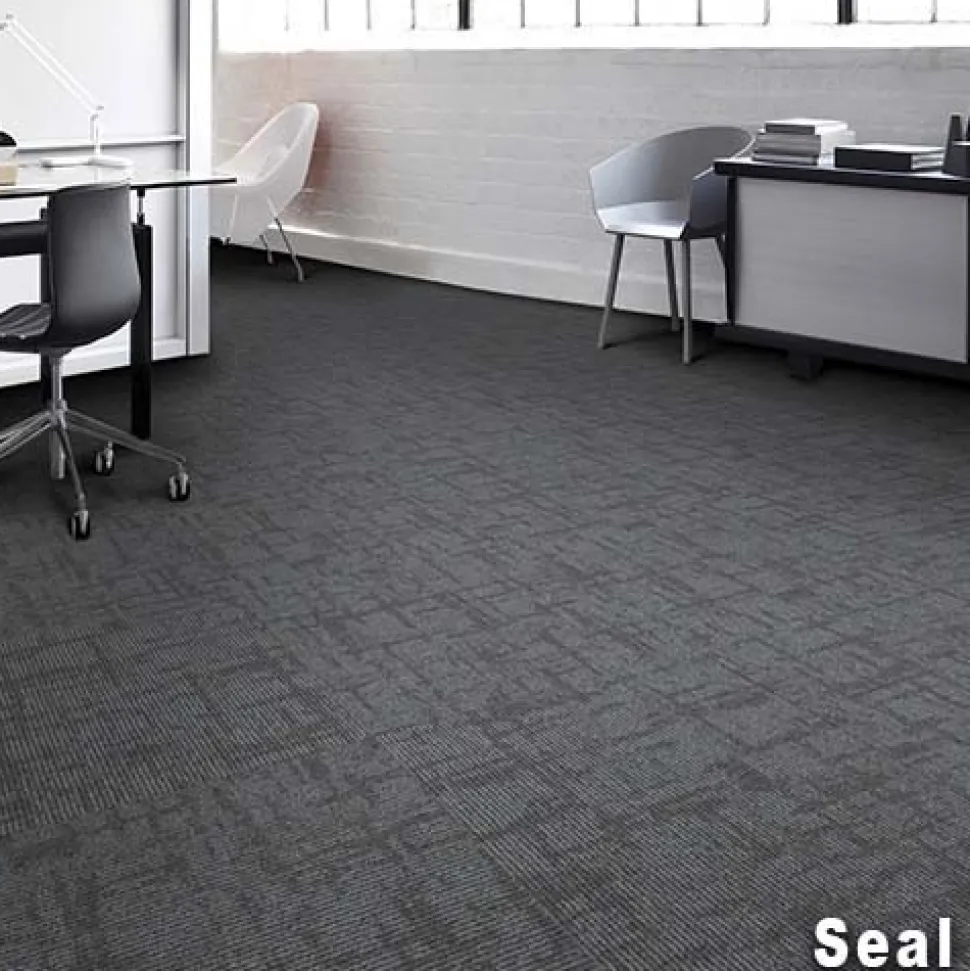 Captured Idea Commercial Carpet Tile 3.5 mm x 24x24 Inches Carton of 24