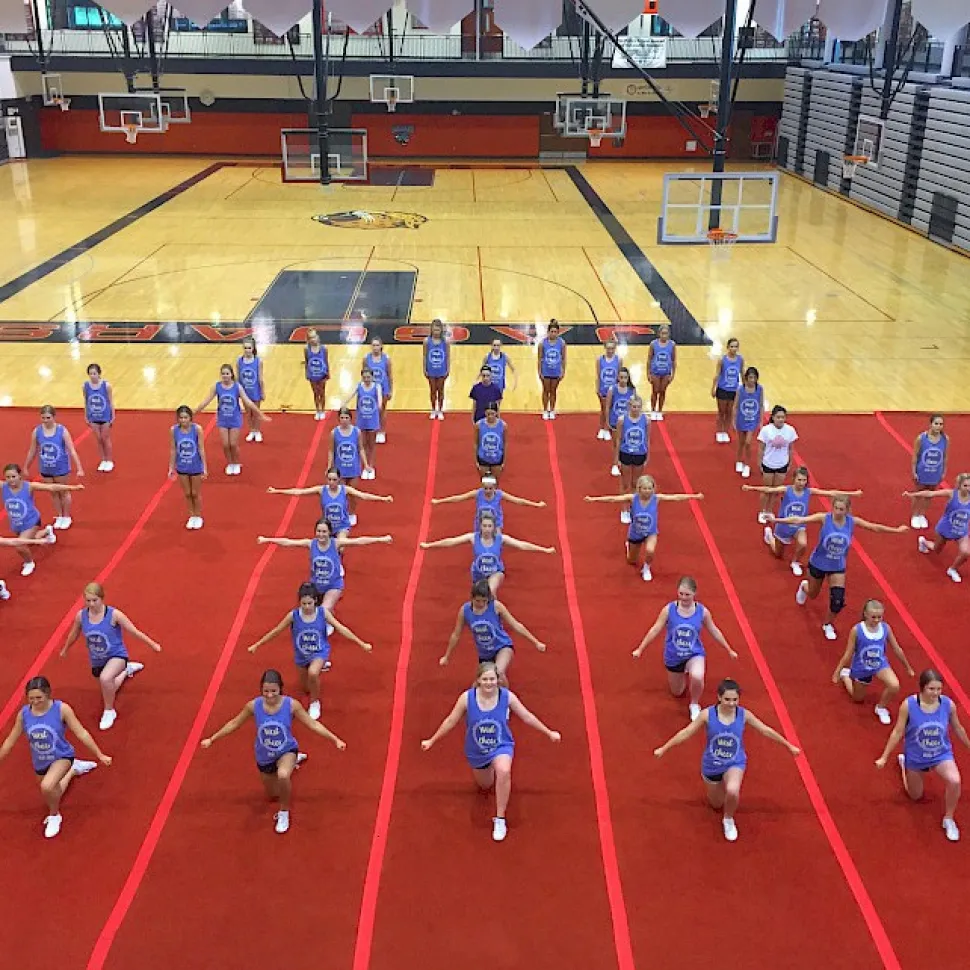 Cheerleading Mats 6x42 ft x 1-3/8 Inch Flexible Roll - Select