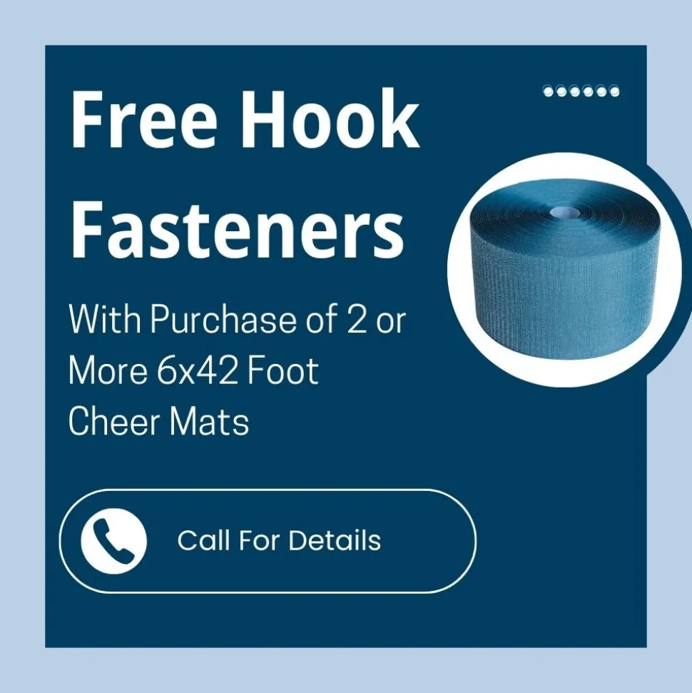 Cheerleading Mats 6x42 ft x 1-3/8 Inch Flexible Roll