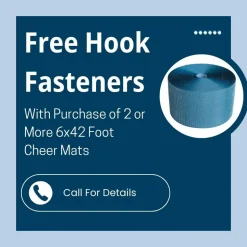Cheerleading Mats 6x42 ft x 2 Inch Poly Flexible Roll