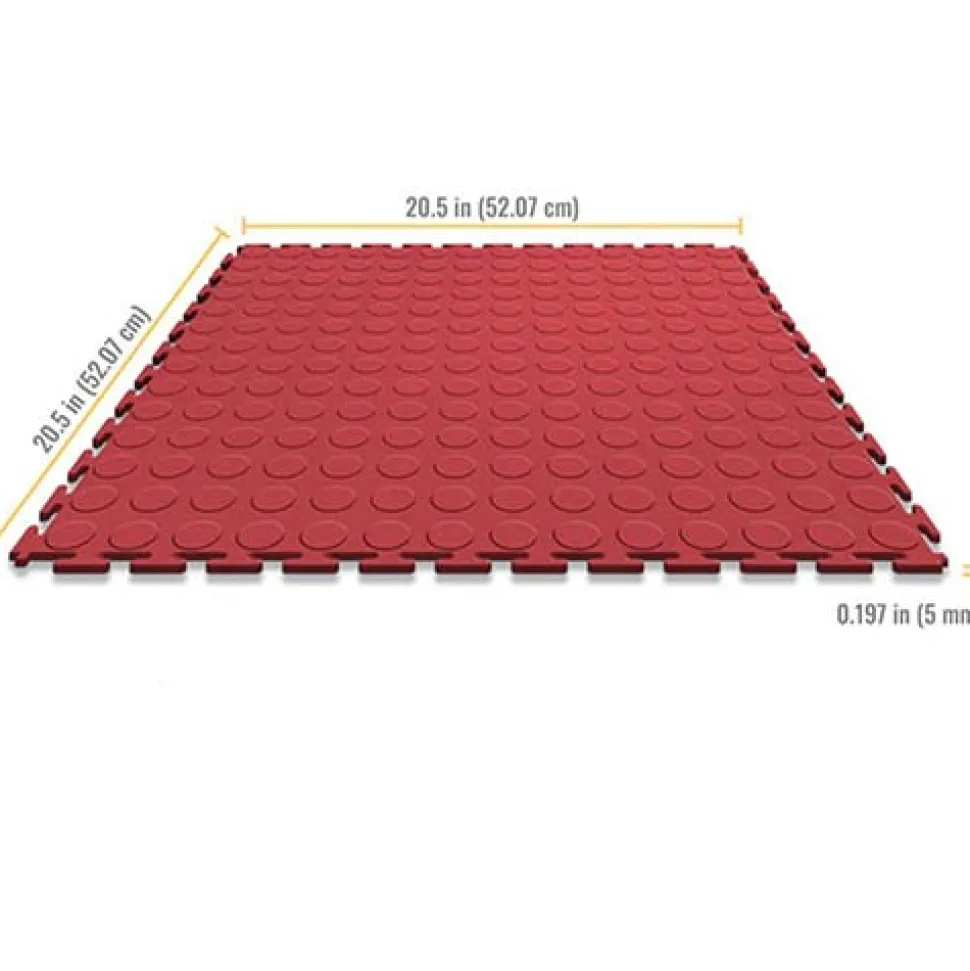 Coin Top Home Floor Tile Colors 8 tiles 5 mm x 20.5x20.5 Inches