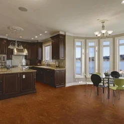 Cork Laminate Flooring Nutbrown 1/2 Inch x 35-5/8 x 11-5/8 Inches
