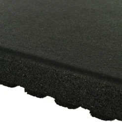 dBTile Gym Floor Tile Black 2.5 Inch x 2x2 Ft. with Quad Blok