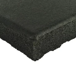 dBTile Gym Floor Tile Black 2.5 Inch x 2x2 Ft. with Quad Blok