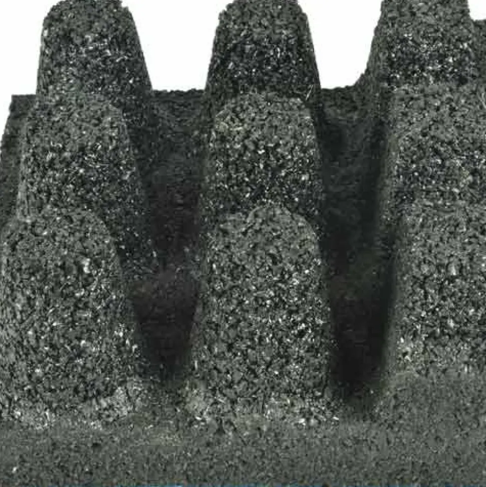 dBTile Gym Floor Tile Black 2.5 Inch x 2x2 Ft. with Quad Blok