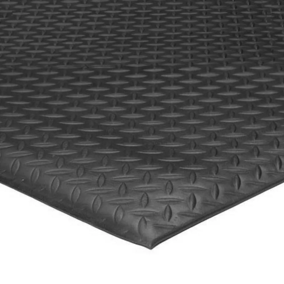Diamond Deluxe Soft Foot Fatigue Mat 3x12 Feet Black