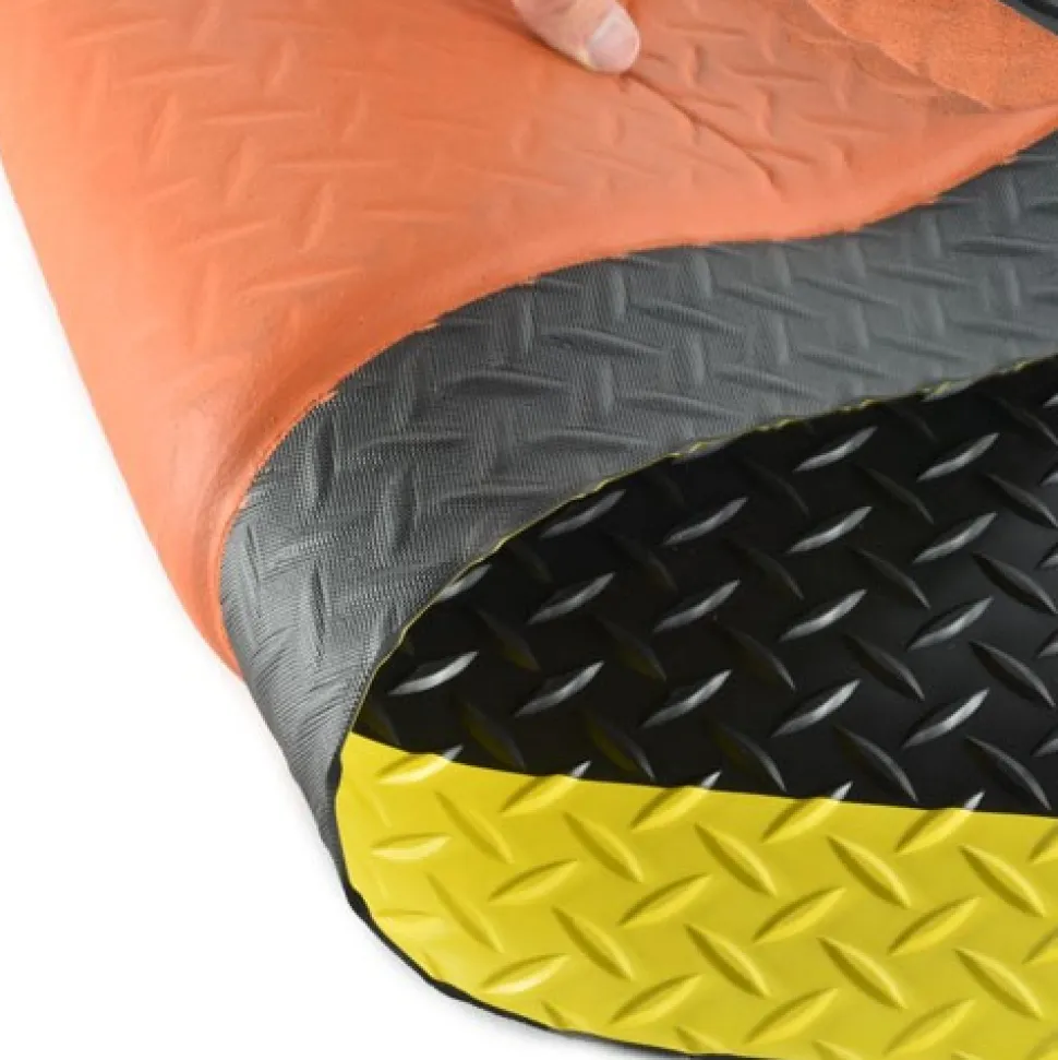 Diamond Foot Fatigue Mat Colored Borders 3x10 feet