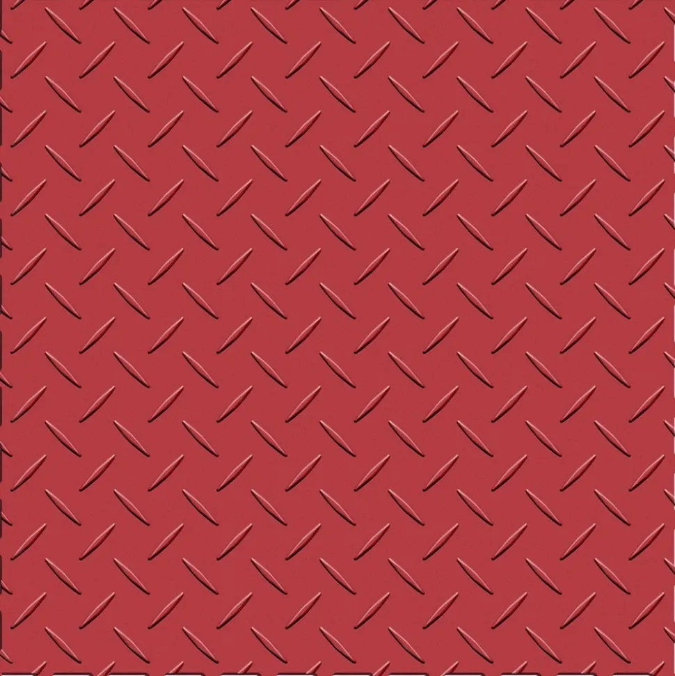 Diamond Plate Garage Floor Tile Colors 8 tiles 5 mm x 20.5x20.5 Inches