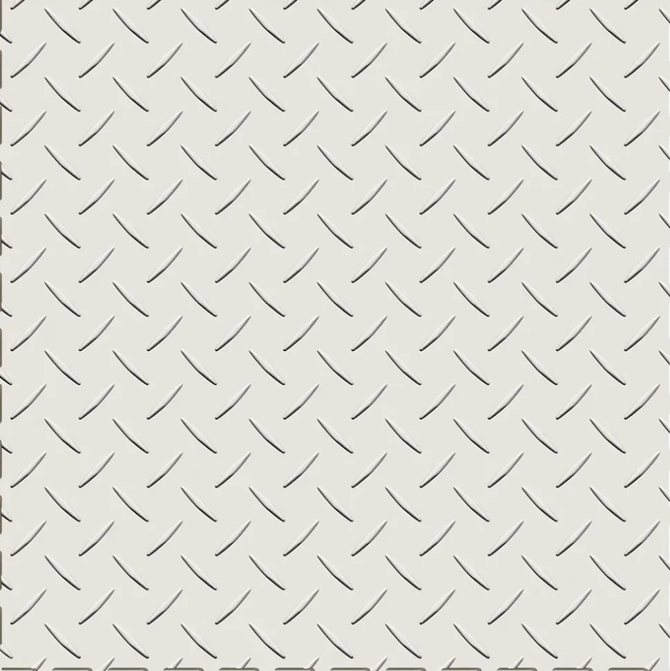 Diamond Plate Garage Floor Tile Colors 8 tiles 5 mm x 20.5x20.5 Inches