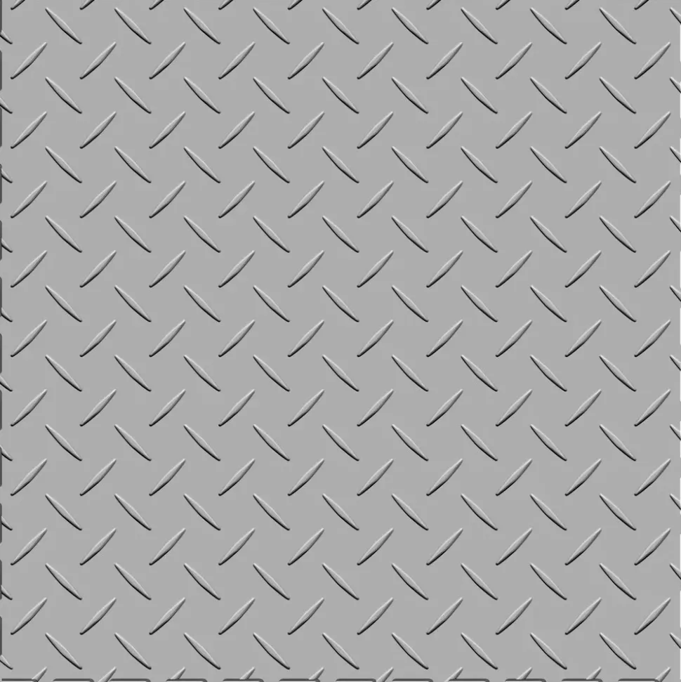 Diamond Plate Garage Floor Tile Colors 8 tiles 5 mm x 20.5x20.5 Inches