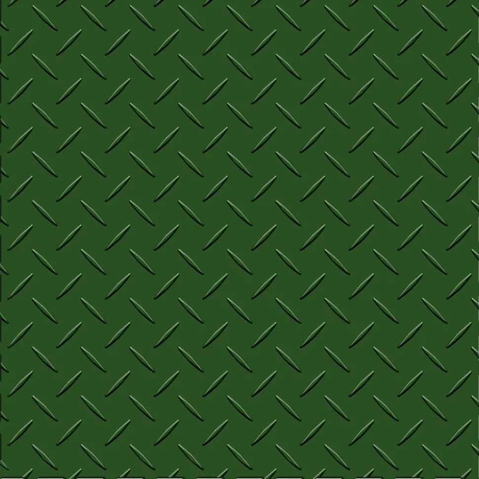 Diamond Plate Garage Floor Tile Colors 8 tiles 5 mm x 20.5x20.5 Inches