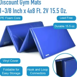 Discount Gym Mats 1-3/8 Inch x 4x8 Ft. 2V 15.5 Oz.