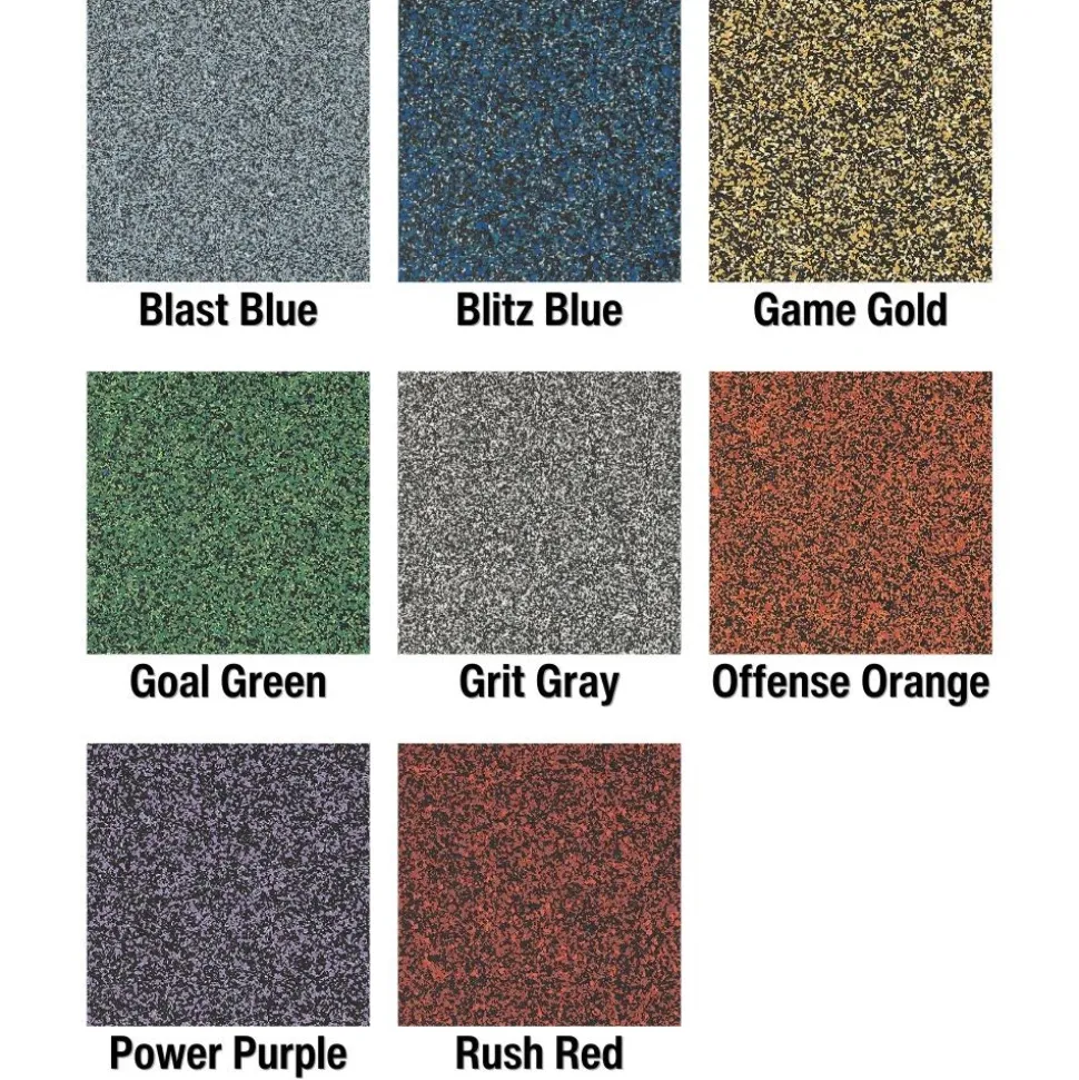 Domination Rubber Interlocking Tiles 10 mm x 37x37 Inches