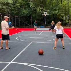DunkStar BaseCourt Outdoor Tile Kit with Lines 30x60 Ft.