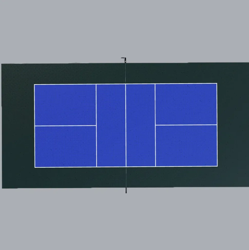 DunkStar Pickleball Outdoor Court Tile Kit with Lines 30x60 Ft.