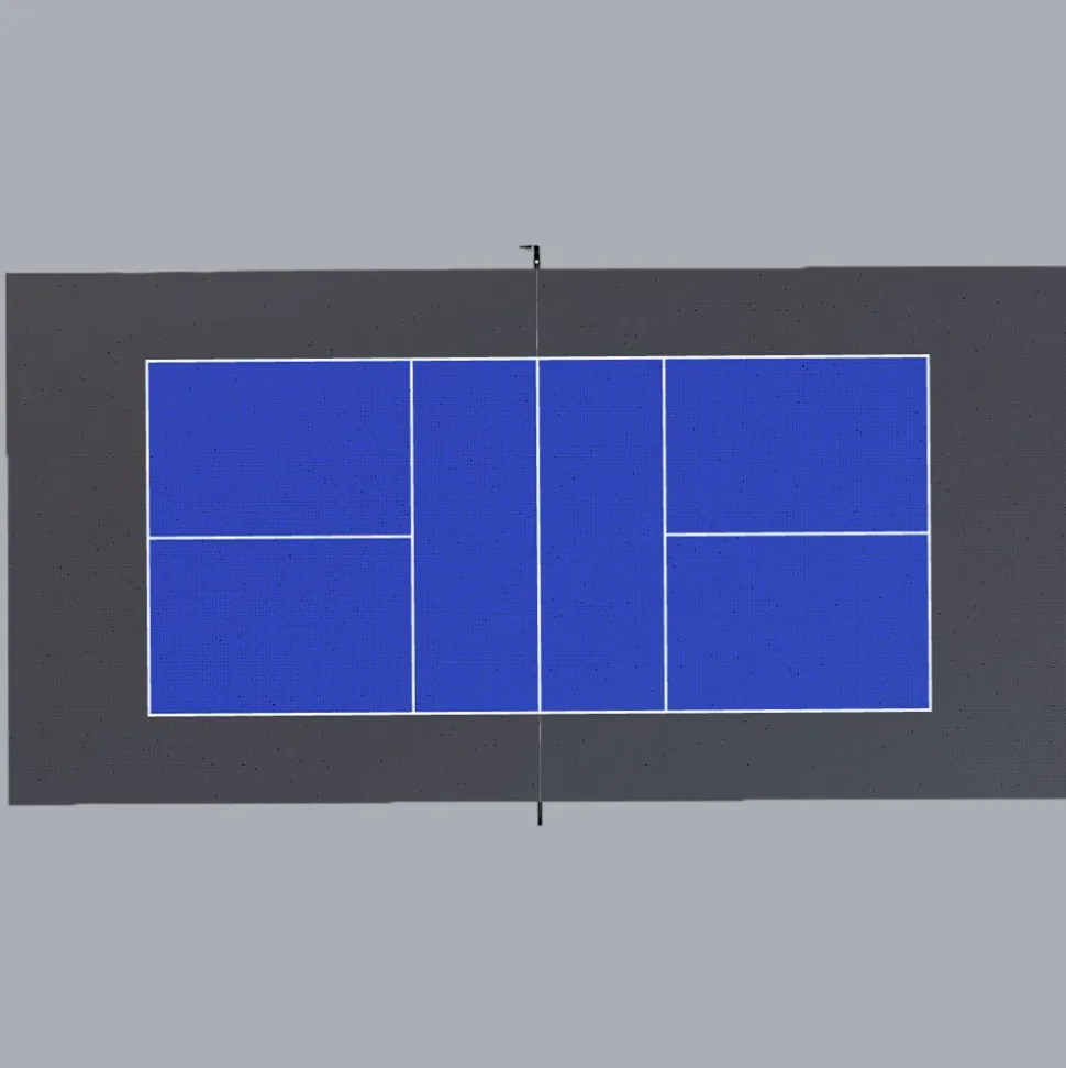 DunkStar Pickleball Outdoor Court Tile Kit with Lines 30x60 Ft.