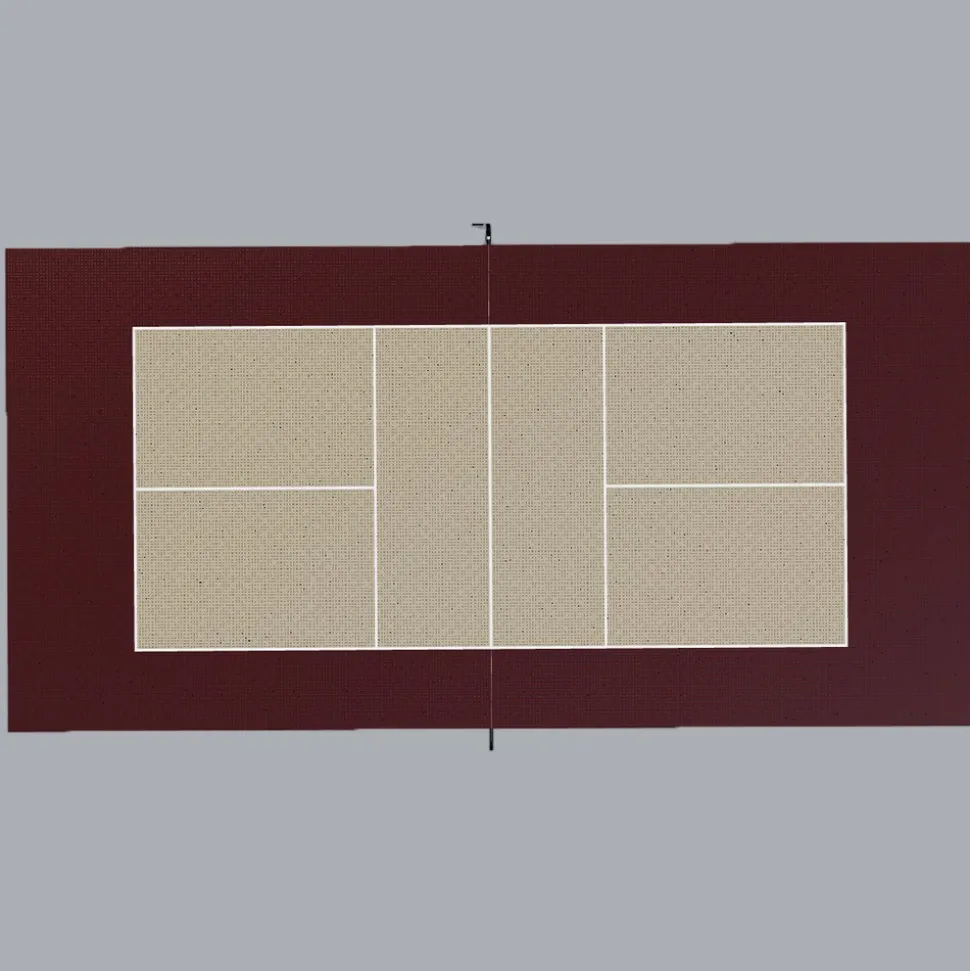 DunkStar Pickleball Outdoor Court Tile Kit with Lines 30x60 Ft.