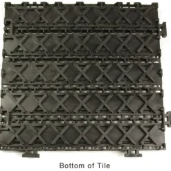 Entrance Linear Tile - 1/2 inch Black w/Charcoal Carpet