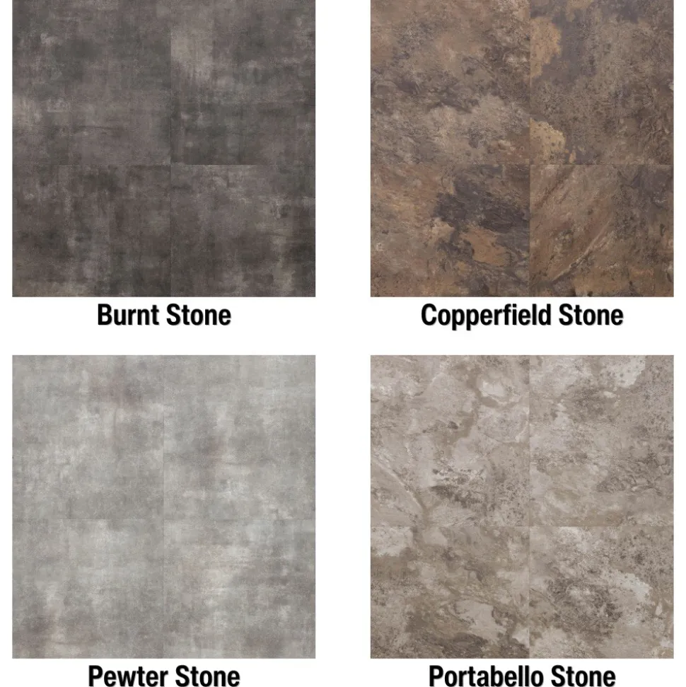 Envee Tacky Back LVT Laminate Tiles 18 in x 18 in Carton of 8