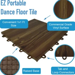 EZ Portable Dance Floor Tile 5/8 Inch x 1x1 Ft.