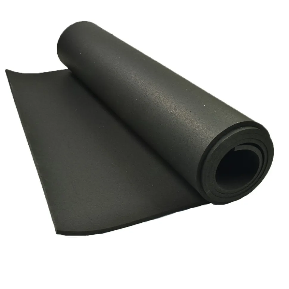 ForceFit Athletic Rolled Rubber Black 1/2 Inch x 4 Ft. Wide Per SF