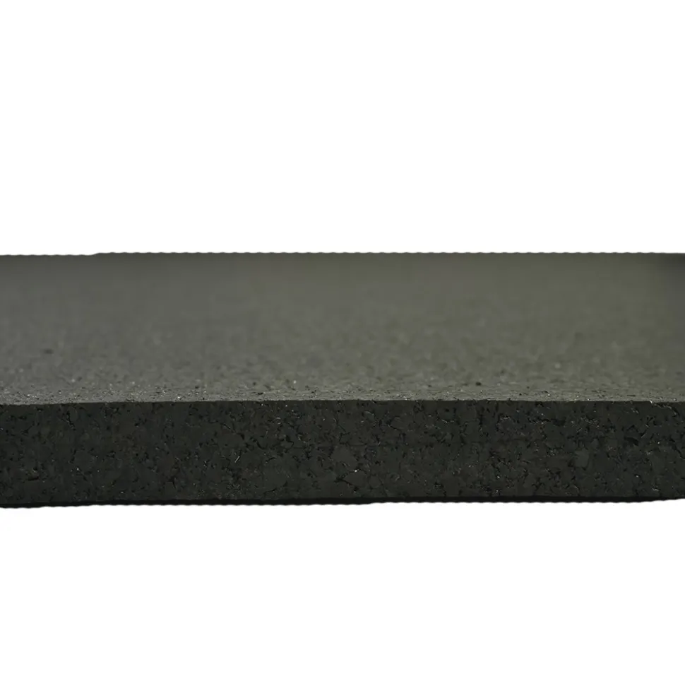ForceFit Athletic Rolled Rubber Black 1/2 Inch x 4 Ft. Wide Per SF