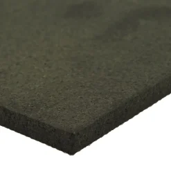 ForceFit Athletic Rolled Rubber Black 6 mm x 4 Ft. Wide Per SF