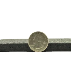 ForceFit Athletic Rolled Rubber Black 3/8 Inch x 4 Ft. Wide Per SF