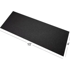 ForceFit Athletic Rubber Flooring Roll 1/4 Inch Black 10 LF