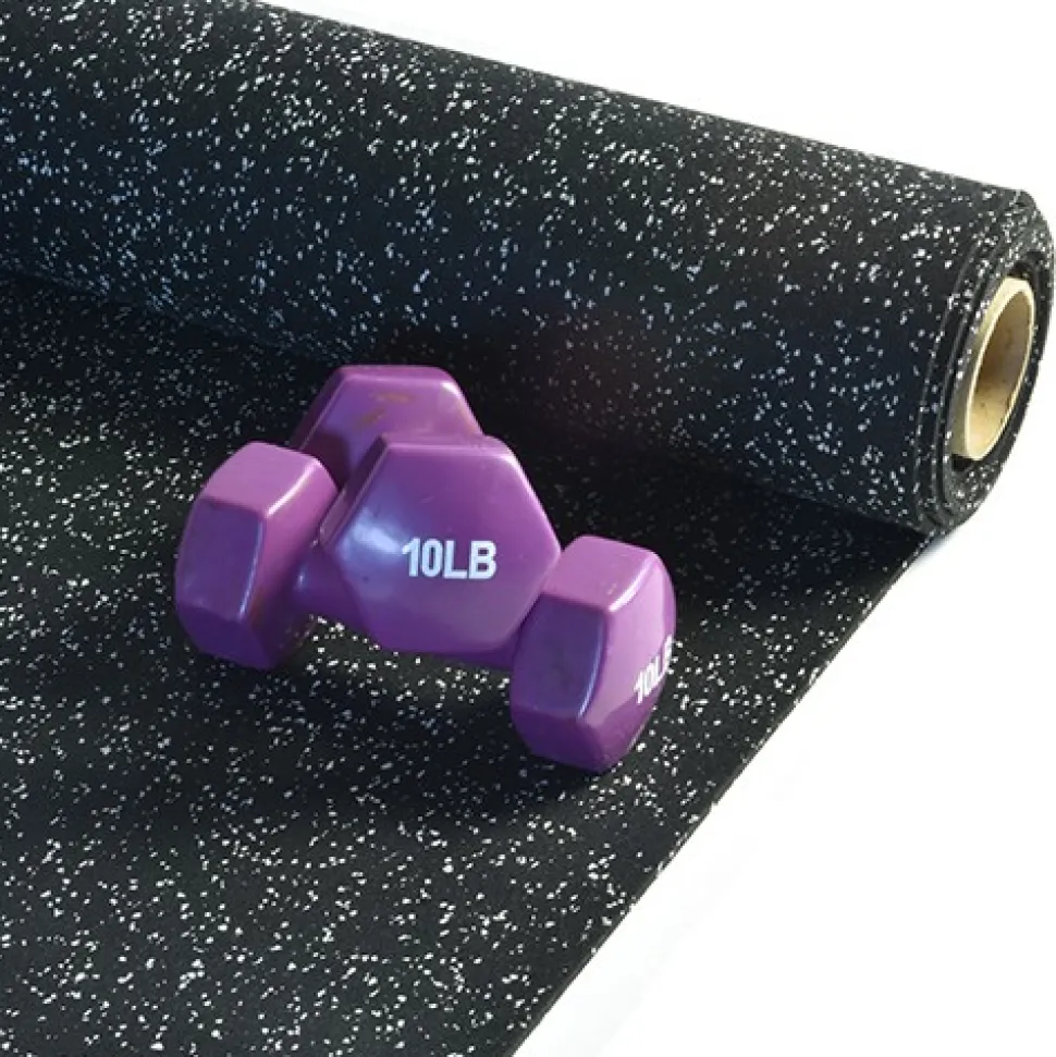 ForceFit Athletic Rubber Flooring Roll 1/4 Inch Colors 10 LF