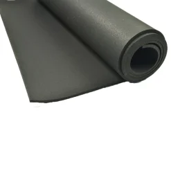 ForceFit West Athletic Rolled Rubber Black 8 mm x 4 Ft. Wide Per SF