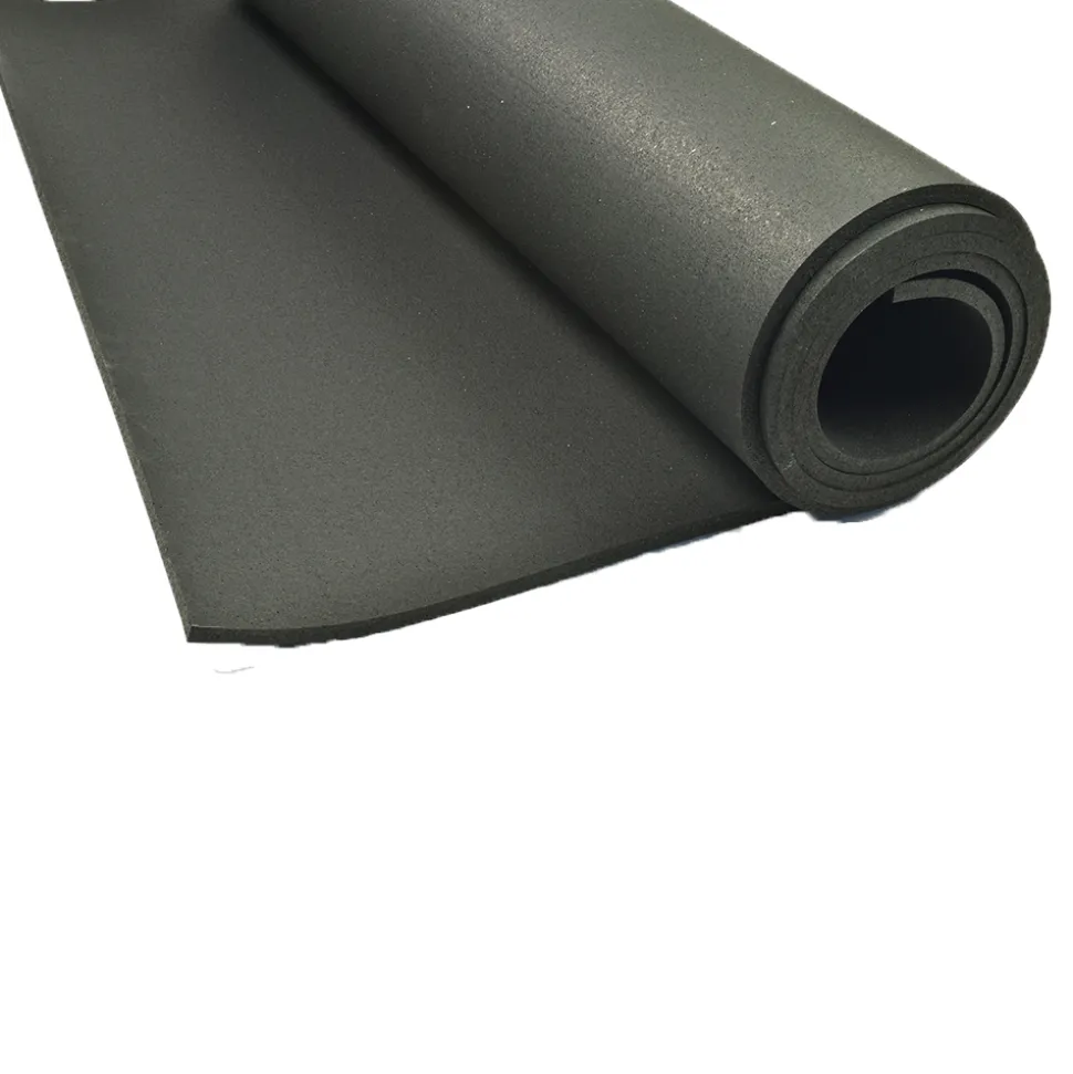 ForceFit West Athletic Rolled Rubber Black 8 mm x 4 Ft. Wide Per SF