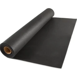 ForceFit West Athletic Rubber Flooring Roll 1/4 Inch Black 10 LF