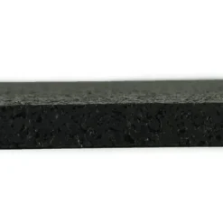 ForceFit West Athletic Rubber Flooring Roll 1/4 Inch Black 10 LF
