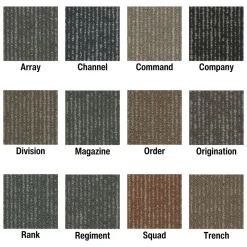 Formation Commercial Carpet Tiles 2.3 mm x 24x24 Inches 18 Per Case