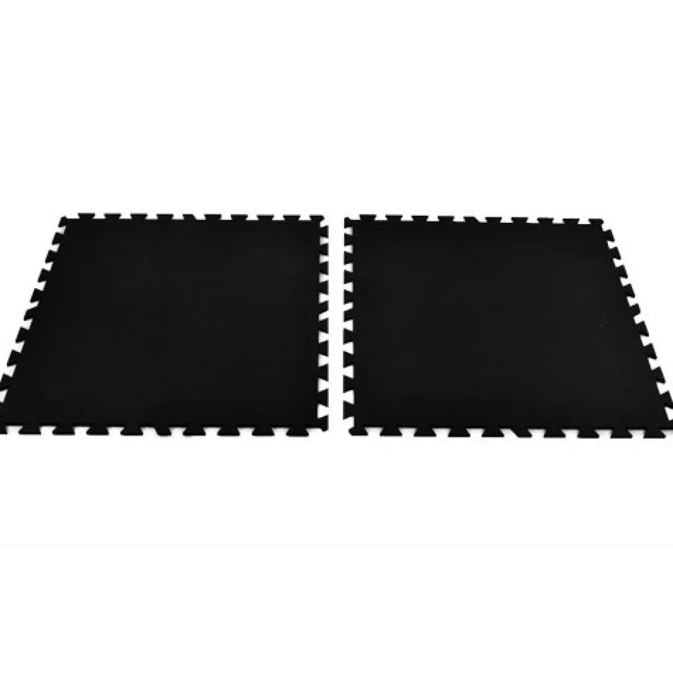Geneva Rubber Tile Black 1/2 Inch x 3x3 Ft.