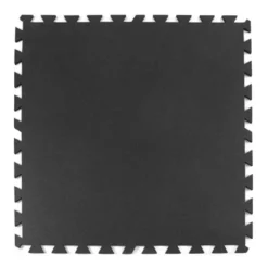 Geneva Rubber Tile Black 3/8 Inch x 3x3 Ft.