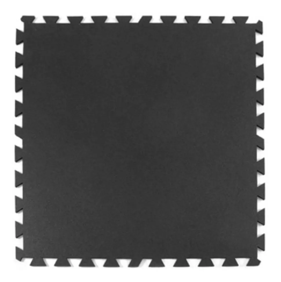 Geneva Rubber Tile Black 3/8 Inch x 3x3 Ft.