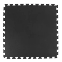 Geneva Rubber Tile Black 8 mm x 3x3 Ft.