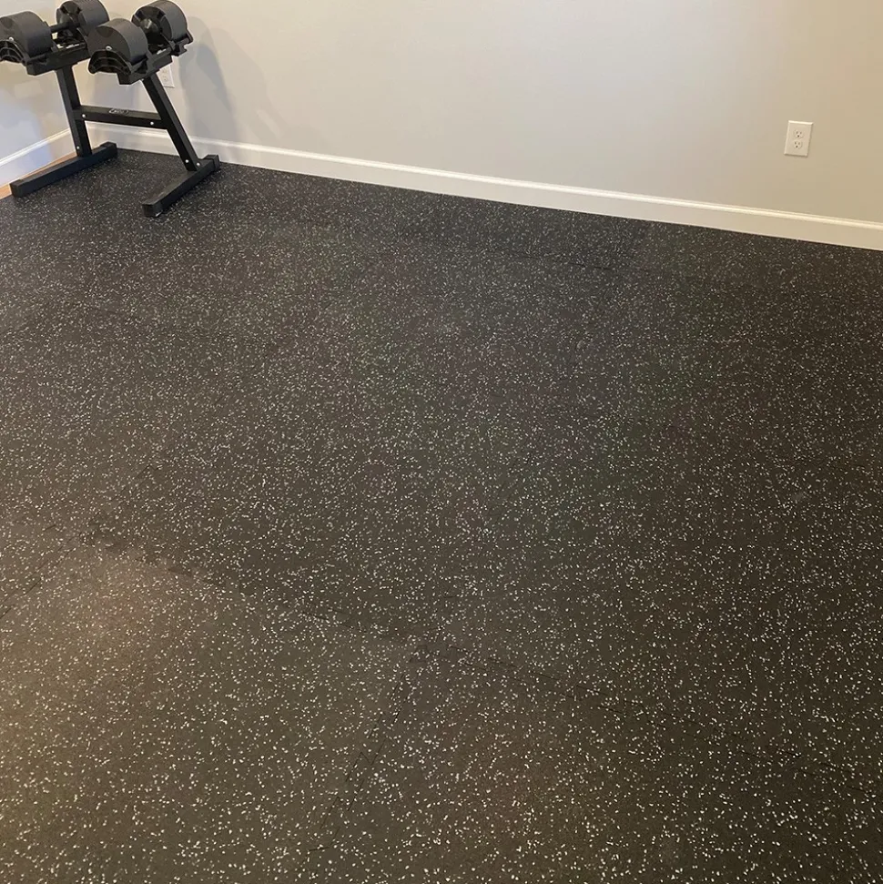Geneva Rubber Tile 10% Color 1/2 Inch x 3x3 Ft.