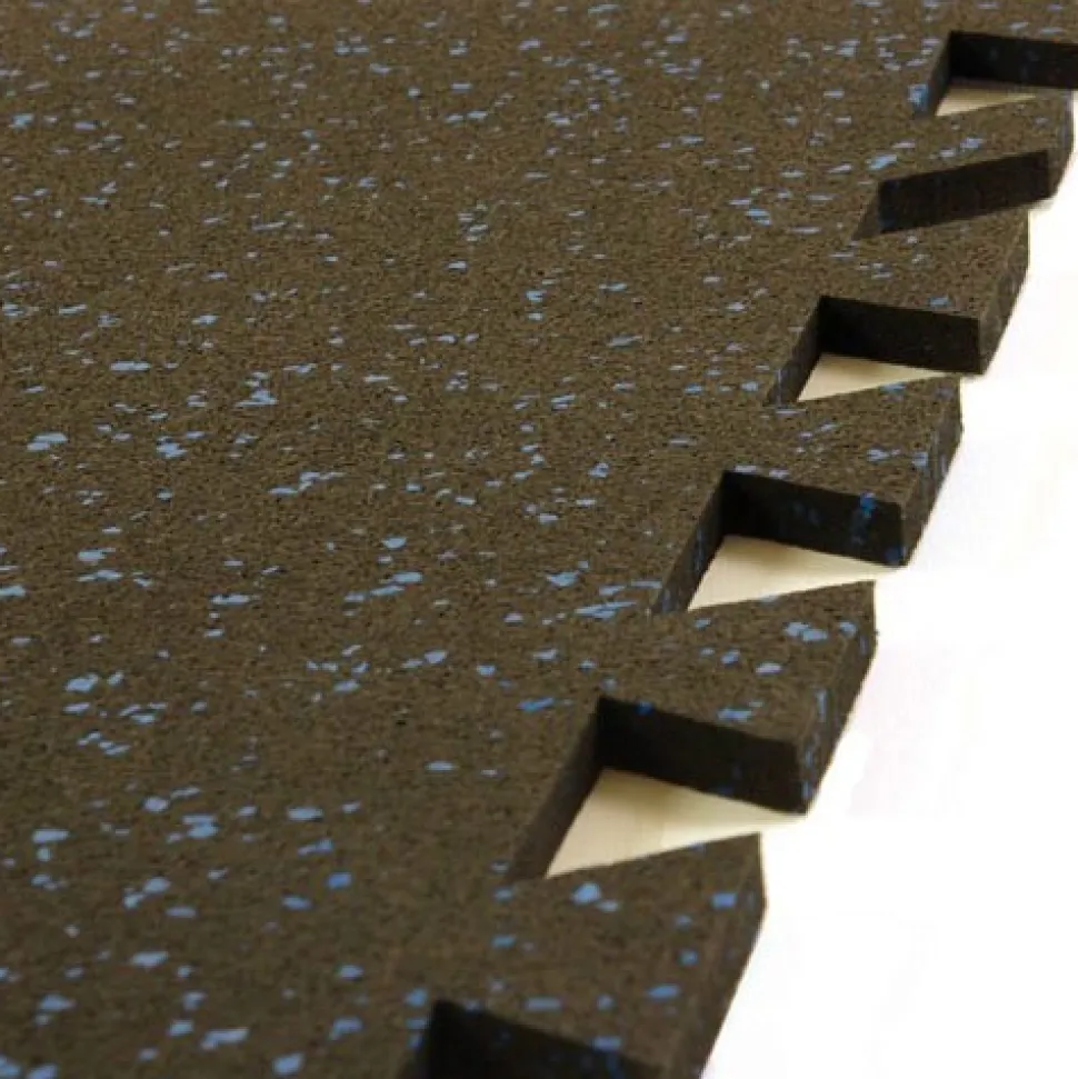 Geneva Rubber Tile 10% Color 3/8 Inch x 3x3 Ft.