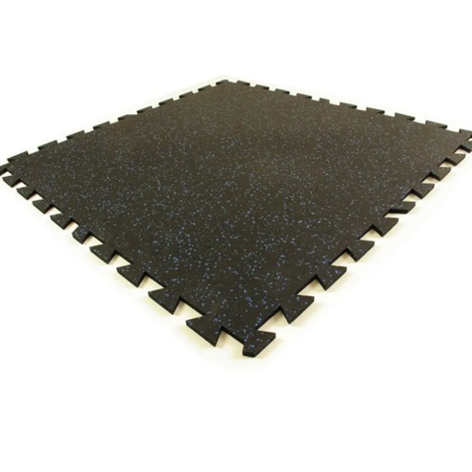 Geneva Rubber Tile 10% Color 3/8 Inch x 3x3 Ft.