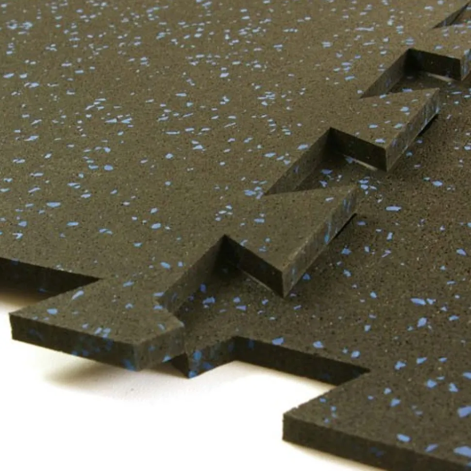 Geneva Rubber Tile 10% Color 3/8 Inch x 3x3 Ft.