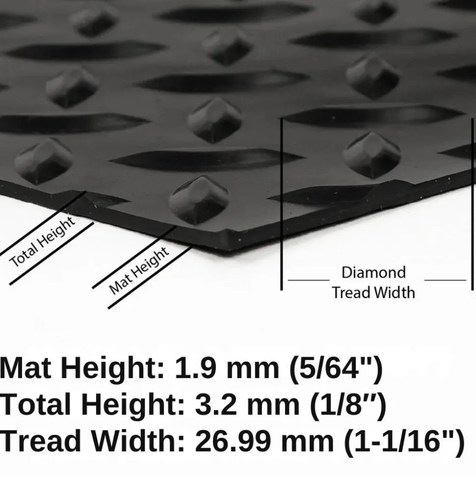 G-Floor Diamond Tread Vinyl Multipurpose Roll 1.9 mm x 5x10 Ft.