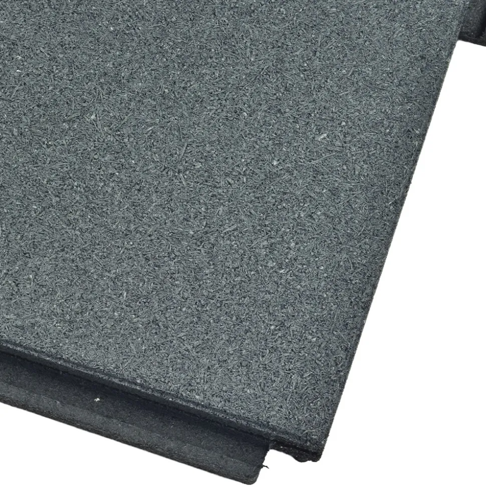 Greatmats Sterling Playground Tile Gray 2.25 Inch x 2x2 Ft.